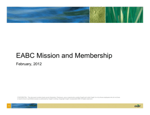 EABC Mission and Membership February, 2012