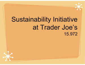 Sustainability Initiative at Trader Joe’s 15 972 15.972