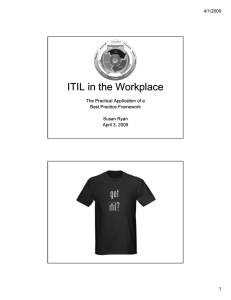 ITIL in the Workplace