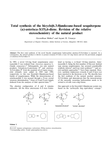 Total synthesis of the bicyclo[6.3.0]undecane-based sesquiterpene (±)-asterisca-3(15),6-diene. Revision of the relative