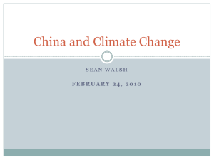 China and Climate Change