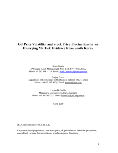 Oil Price Volatility and Stock Price Fluctuations in an
