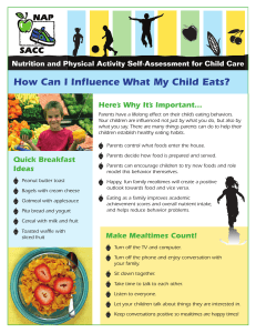 How Can I Influence What My Child Eats?
