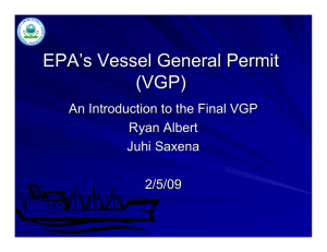 EPA ’ s Vessel General Permit (VGP)