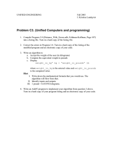 Problem C3. (Unified Computers and programming)