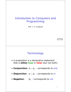 Introduction to Computers and Programming Terminology