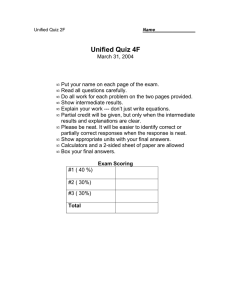 Unified Quiz 4F