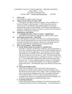 UNIVERSITY FACULTY COUCIL MINUTES – MEETING FOURTEEN Tower Room, McKenny Union