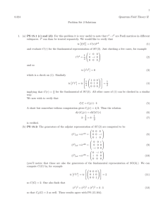 1 8.324 Quantum Field Theory II Problem  Set  2  Solutions