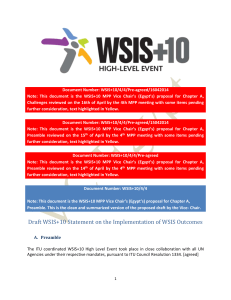 Document Number: WSIS+10/4/4/Pre-agreed/16042014