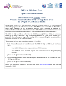 WSIS+10 High-Level Event Open Consultation Process Official Submission Form #1 on the