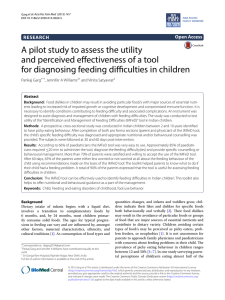 A pilot study to assess the utility and perceived effectiveness of a tool