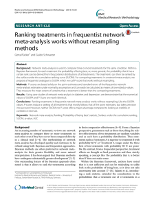 Ranking treatments in frequentist network meta-analysis works without resampling methods