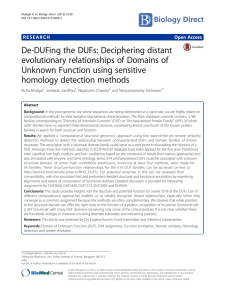 De-DUFing the DUFs: Deciphering distant evolutionary relationships of Domains of