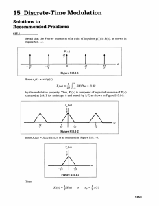 K 15  Discrete-Time  Modulation Solutions  to Recommended  Problems