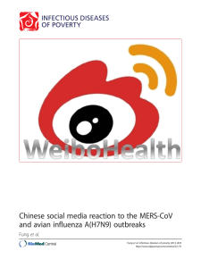 Chinese social media reaction to the MERS-CoV Fung et al.