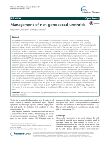 Management of non-gonococcal urethritis R E V I E W Open Access