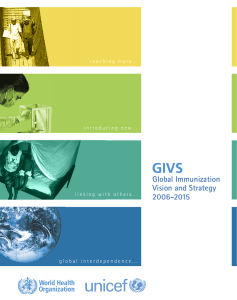 GIVS Global Immunization Vision and Strategy