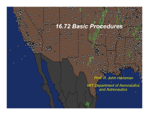 16.72 Basic Procedures MIT ICAT Prof. R. John Hansman