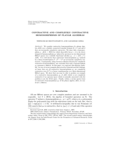 CONTRACTIVE AND COMPLETELY CONTRACTIVE HOMOMORPHISMS OF PLANAR ALGEBRAS