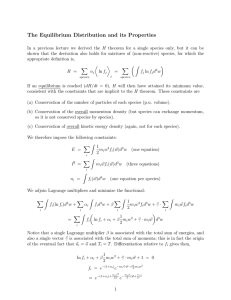 The  Equilibrium  Distribution  and  its ...