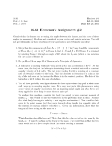 16.61 Homework Assignment #2