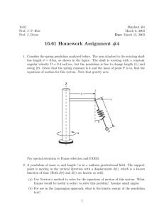 16.61 Homework Assignment #4
