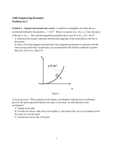 2.003 Engineering Dynamics Problem Set 2