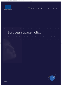 European Space Policy G R E