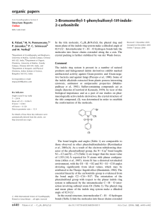 organic papers 3-Bromomethyl-1-phenylsulfonyl-1 2-carbonitrile H