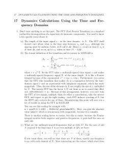 17 Dynamics Calculations Using the Time and Fre- quency Domains