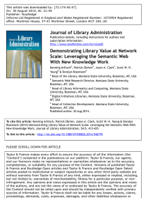 This article was downloaded by: [72.174.40.47] Publisher: Routledge