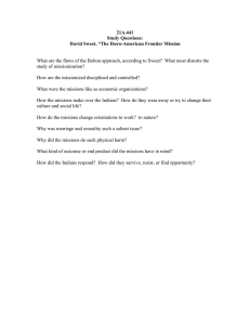 21A.441 Study Questions: David Sweet, “The Ibero-American Frontier Mission