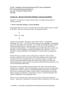 10.492 - Integrated Chemical Engineering (ICE) Topics: Biocatalysis