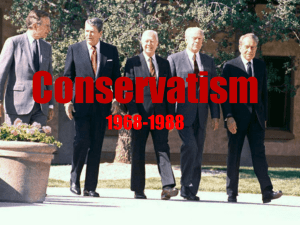 Conservatism 1968-1988