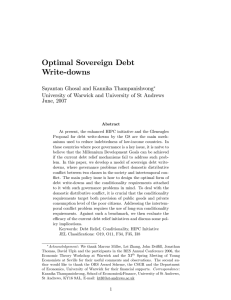 Optimal Sovereign Debt Write-downs