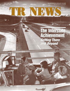 TR NEWS The Interstate Achievement Getting There