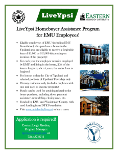 LiveYpsi Homebuyer Assistance Program for EMU Employees!