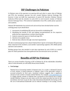 IXP Challenges in Pakistan