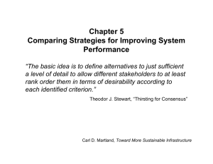 Chapter 5 Comparing Strategies for Improving System Performance