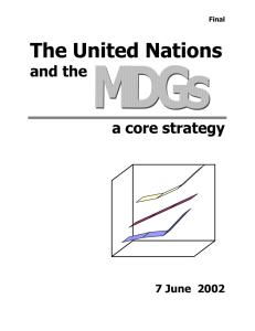The United Nations and the a core strategy 7 June  2002