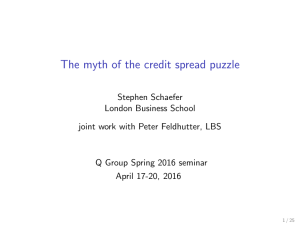 The myth of the credit spread puzzle