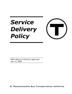 Service Delivery Policy