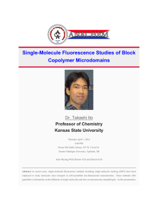 Single-Molecule Fluorescence Studies of Block Copolymer Microdomains  Dr. Takashi Ito