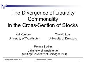 The Divergence of Liquidity Commonality in the Cross-Section of Stocks