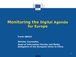 Monitoring the Digital Agenda for Europe