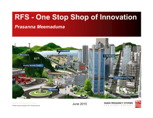 RFS - One Stop Shop of Innovation Prasanna Meemaduma June 2015