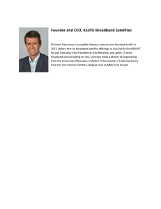 Founder and CEO, Kacific Broadband Satellites