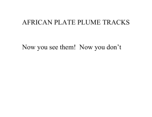 AFRICAN PLATE PLUME TRACKS