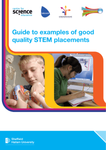 Guide to examples of good quality STEM placements